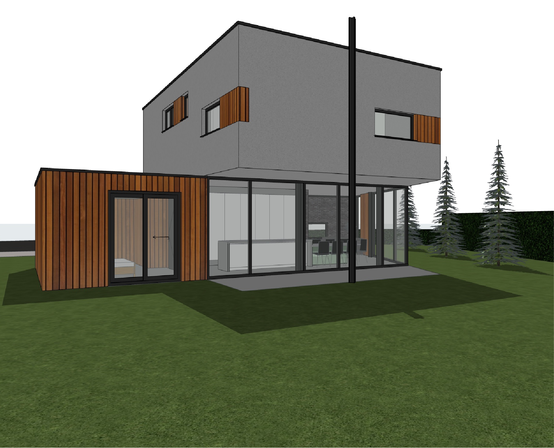 Render vrijstaande woning