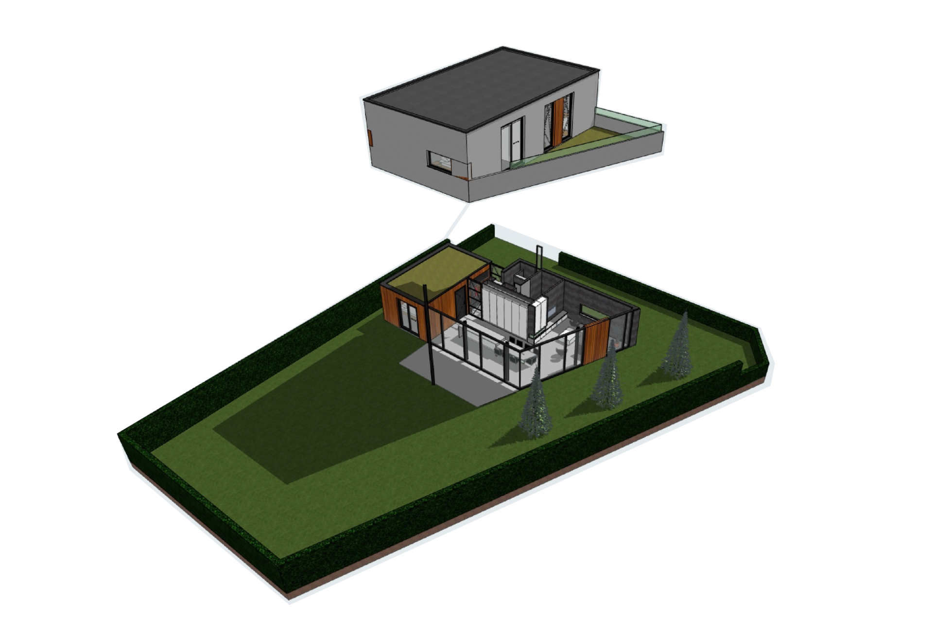 Render vrijstaande woning